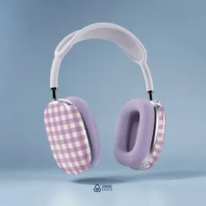Purple Gingham AirPods Max Cover Lightweight Hard Shell Cover Glossy Finish Snap On Protective Case AirPods Max Case AirPods Max Accessories