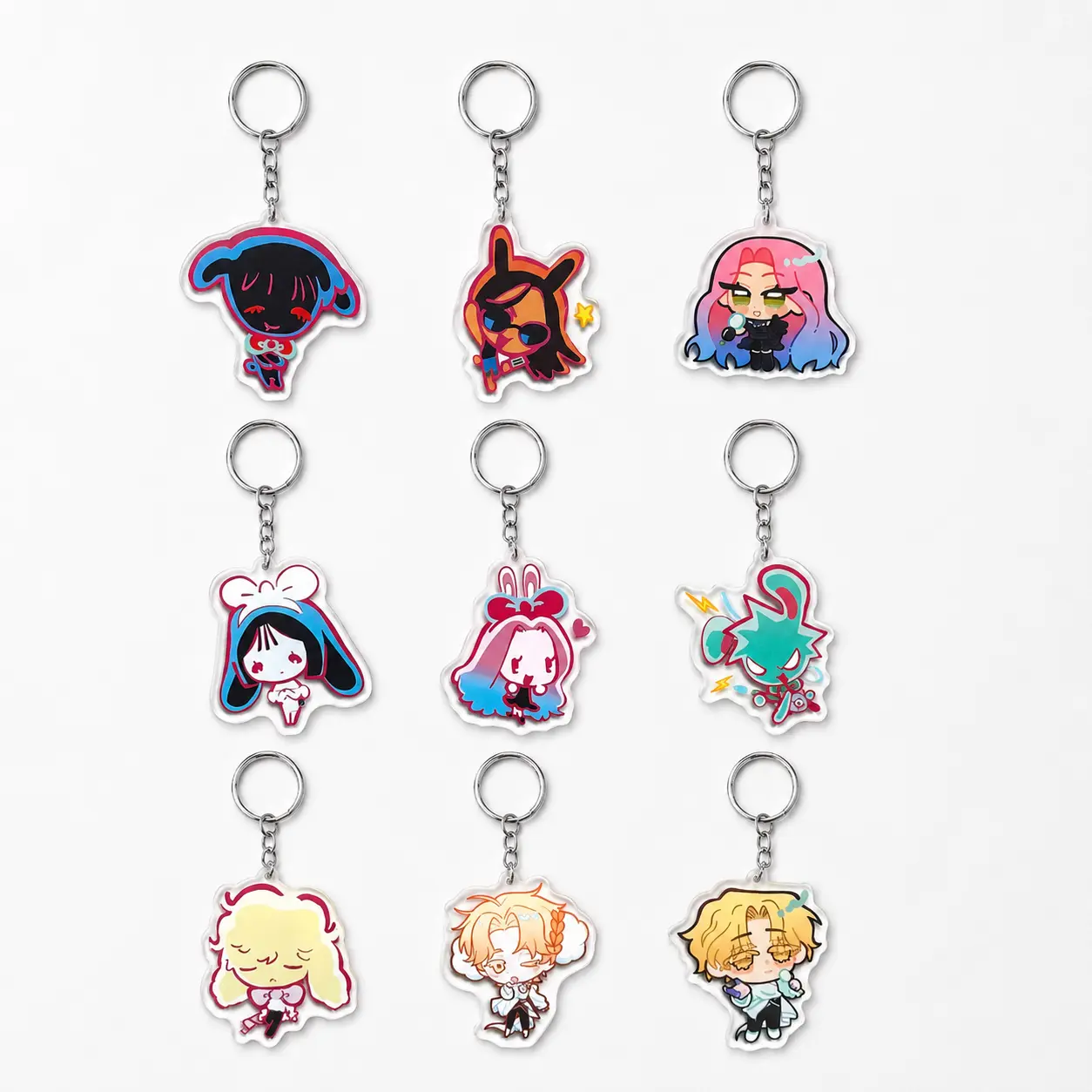Alien Stage Acrylic Keychain, Single & Double-sided Acrylic Keychain, Sua, Mizi, Till, Ivan, Hyuna, Luka, Anime Keychain, Gift for friends