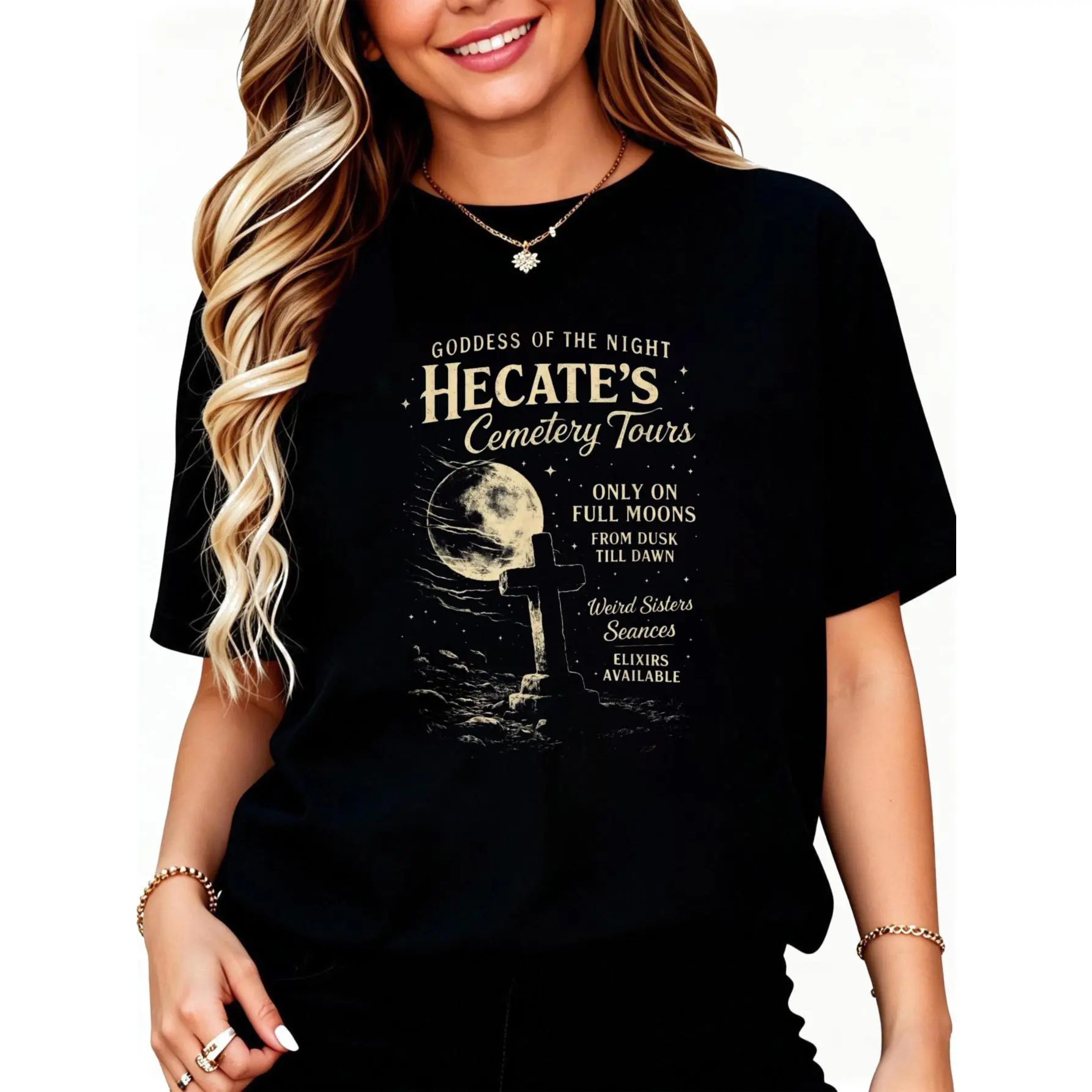 100% Cotton Hekate Hecate Greek Mythology Feminist Goddess of Witchcraft T-Shirt