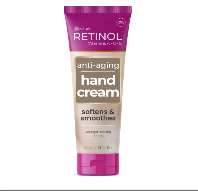 Retinol LIVAURA Anti-Aging Hand Cream – Lotion for Dry Cracked Hands, Best Moisturizing Hand Lotion for Women & Men, Travel Size Hands Cream, Non Greasy Moisturizer for Dry Hands