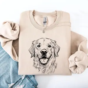 Golden Retriever, Pet, Dog Breed Sweatshirt, Crew Neck, Women's, Crewneck