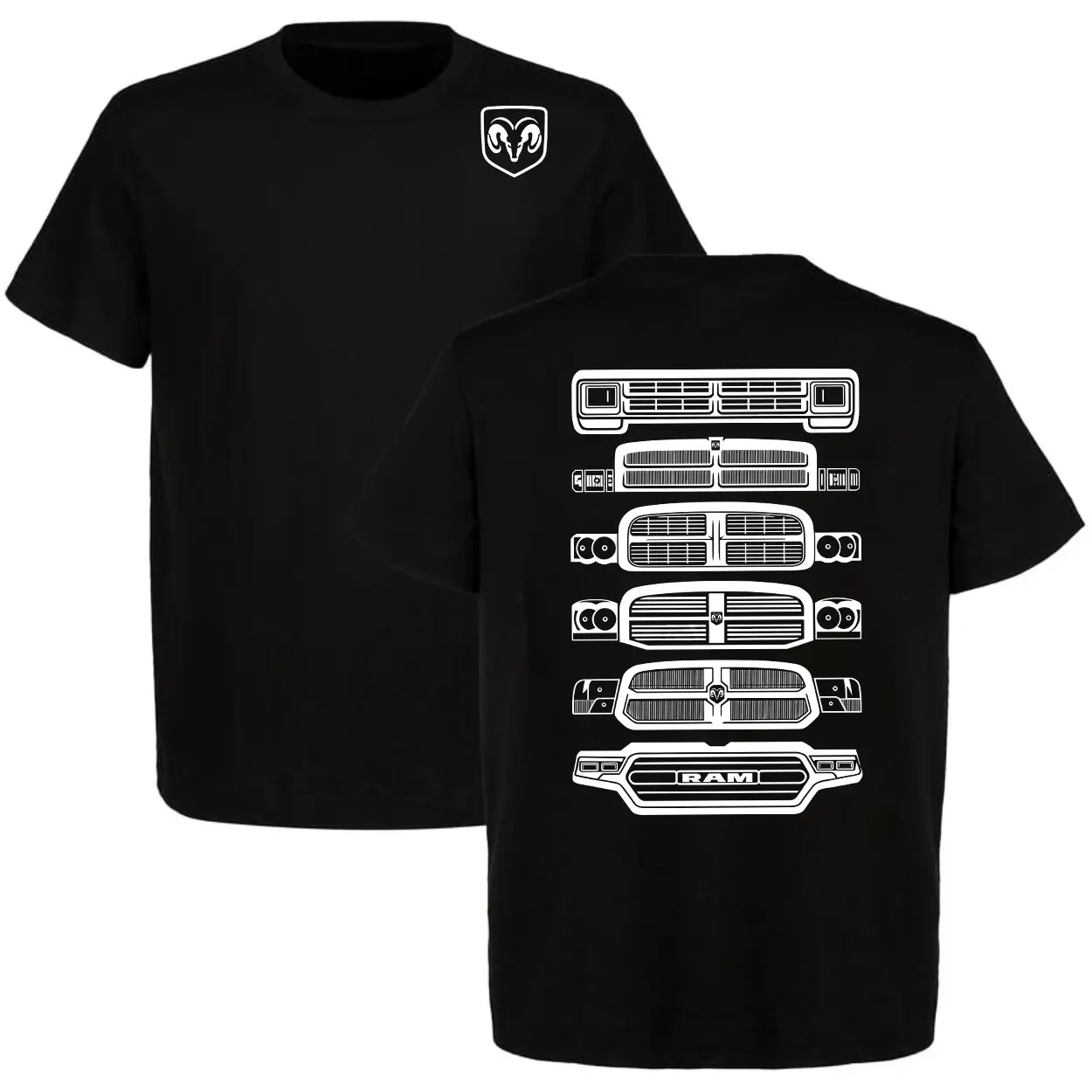 Ram Tee Ram Trucks Evolution T-Shirt Men's Graphic Tee Casual Cotton Menswear For Car Lover