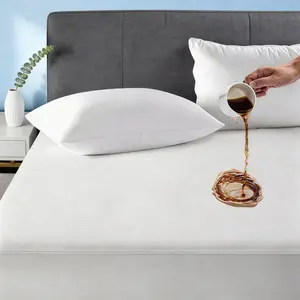 【TASTELIFE】 Waterproof Mattress Protector Twin XL Size, 100% Waterproof Breathable Noiseless Mattress Cover with Deep Pocket for 6-18 inches Mattress, Machine Washable & Vinyle-Free (White) topper