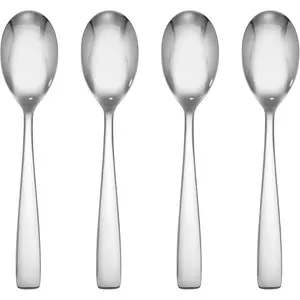Household daily necessities Hampton Forge Silverware Set, Austin Dinner Spoons, Set Of 4, Service For 4, 18/0 Stainless Steel, Dishwasher Safe, Flatware Utensils, Cutlery Sets, Spoons Silverware, Home & Kitchen (Silver, 4 Piece)