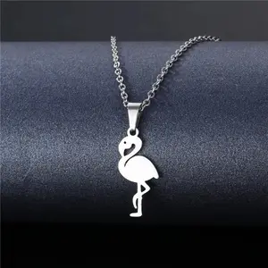 Flamingo Flair - Necklace - Silver