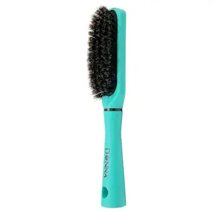 Donna Boar Styling Brush – Soft Boar Bristles for Women’s Hair, Lightweight Handle for Gentle Detangling, Smooth Finishing & Everyday Styling