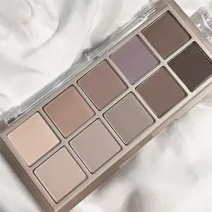 10 Color Eyeshadow Palette, 1 Count Long Lasting Eye Shadow Makeup Palette, Pigmented Eyeshadow Powder, Matte Eye Shadows Palette, Highly Pigmented Palette, Long Lasting Eye Shadow Makeup Products, Makeup Cosmetic Palette for All Styles and Occasions