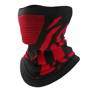 Breathable Cycling Scarf - High-Elasticity Neck Warmer & Balaclava, Windproof, Sun & Dust Protection, Knit Texture, for Men & Women Outdoor Activities