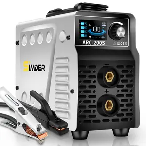 S SIMDER Mini stick welder 110v/220v 130A ARC200S 2In1 Stick/TIG Portable arc force anti-stick home diy arc welder Digital LCD Stick Welder Machine
