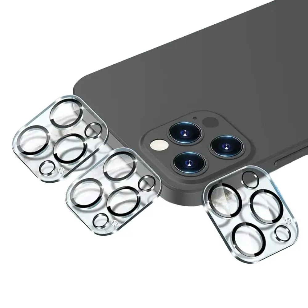 Phone Lens Protector, Tempered Glass Cellphone Camera Lens Protective Film, Anti-scratch Phone Lens Protector for iPhone 11 12 13 14 15 Pro Max, Elect