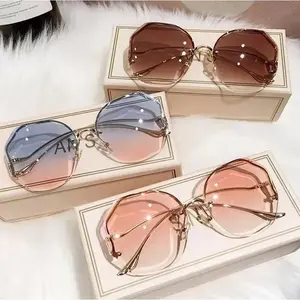 Women's 3-Pack Metal Oversized Square Sunglasses - UV400 Protection, Vintage Chic, Sports & Outdoor Eyewear, Women's Sunglasses,summerwins