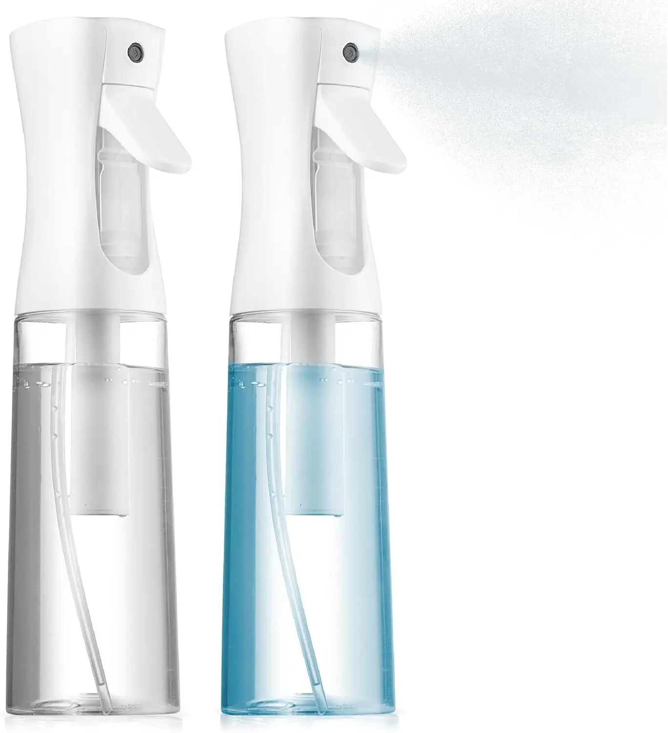 2 Pack Continuous Spray Bottles - Ultra Fine Mist Sprayer | Water Spray Bottle For Hair Mister Spray Bottle | Hair Spray Bottles For Hairstyling, Cleaning, Salons - 2pk 6.8 OZ / 200 ML