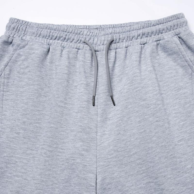 Paneled Joggers Men's Black and Grey Wide Leg Sweatpants with Drawstring Waist Casual Comfort Trousers