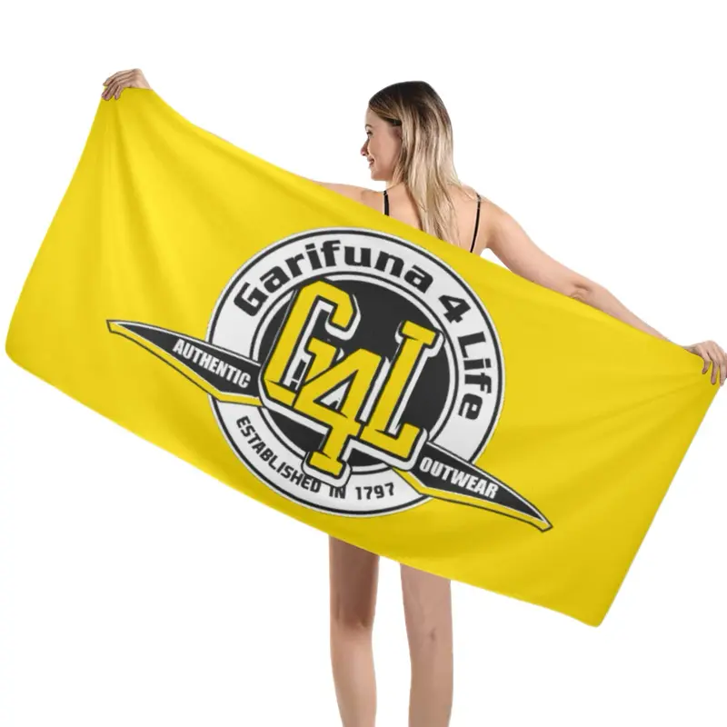 Garifuna4life 1797 Yellow Beach Towel - Authentic