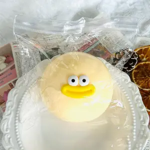 Dumpling Squishy Stress Relief Toys Pinch Music Stresses Relief Slow Rebound Toy For Children Adults 1pc Squish Dumplings