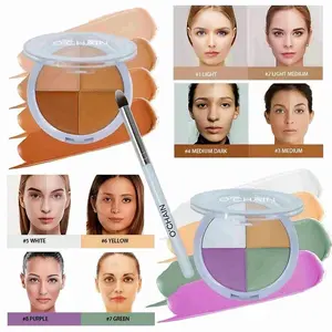 Four-Color Concealer Set to Cover Spots Acne Dark Circles Tear Trough Concealer Foundation Makeup Cosmetic  Instantly Conceals 