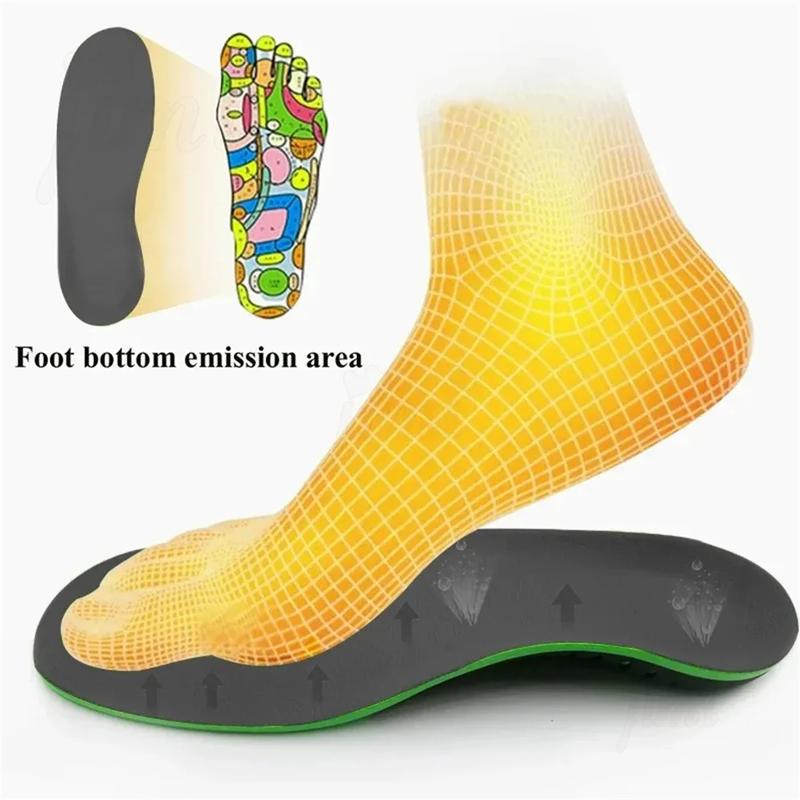 EVA Orthopedic Shoes Sole Insoles for Feet Arch Foot Pad X/O Type Leg Flat Foot Elastic Shock Absorption Comfortable Insoles