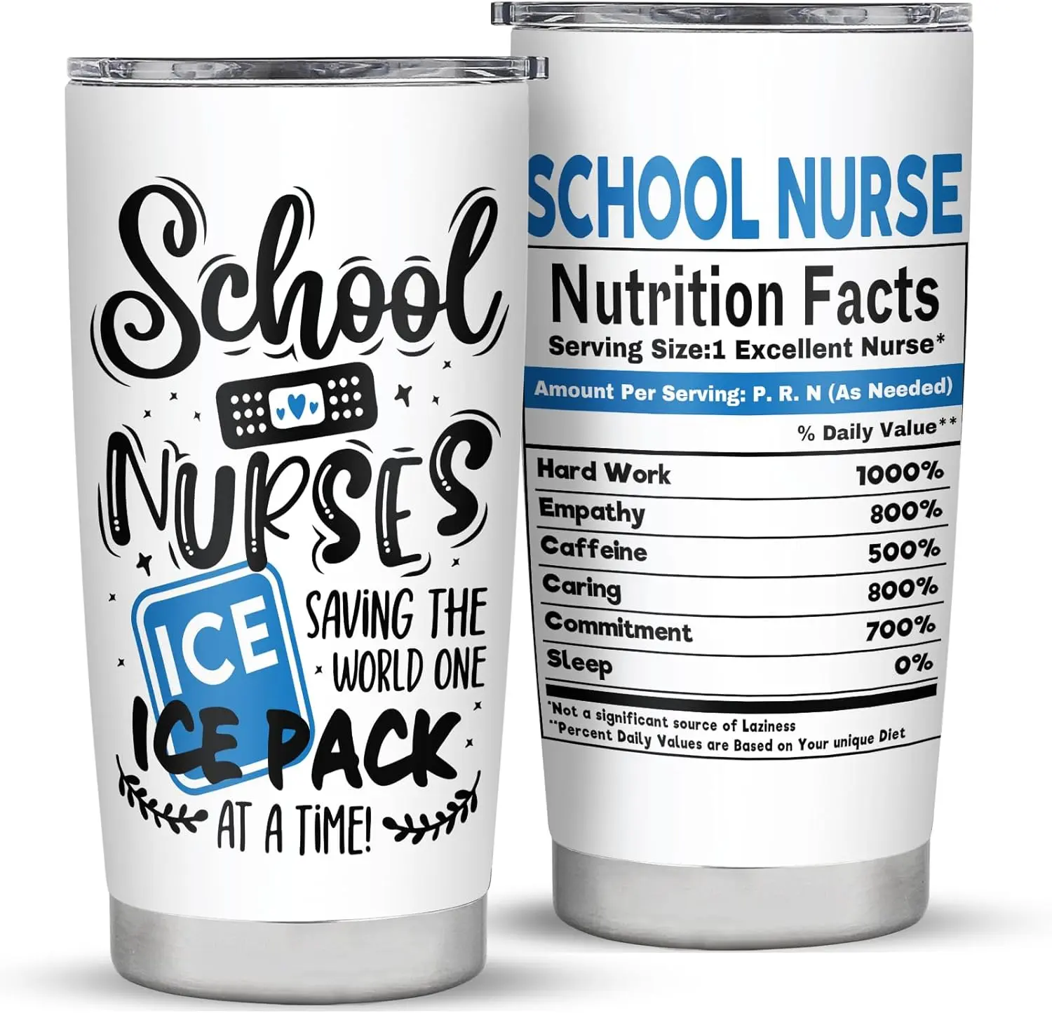 School Nurse Gift, School Nurse Appreciation Gifts, Back to SchoolGifts for SchoolsNurse, 20oz Stainless Steel Tumbler, Nurses Week Giftsidea for SchoolNurse 20 OZ Stainless Steel Tumbler