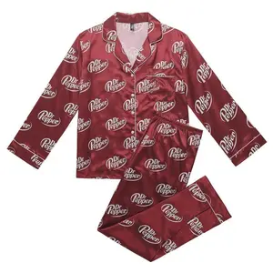 Dr. Pepper Pajama Set For Kids And Adults