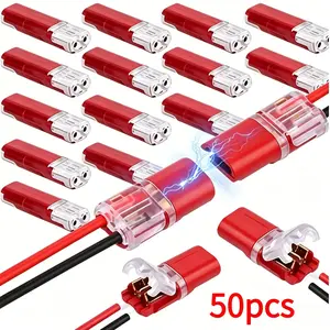 D2 interpluggable solder-free, wire-free, pluggable LED connector, two-wire interpluggable quick terminal, tool-free plastic connector, Quick Snap Connector, Led Strip Connectors
