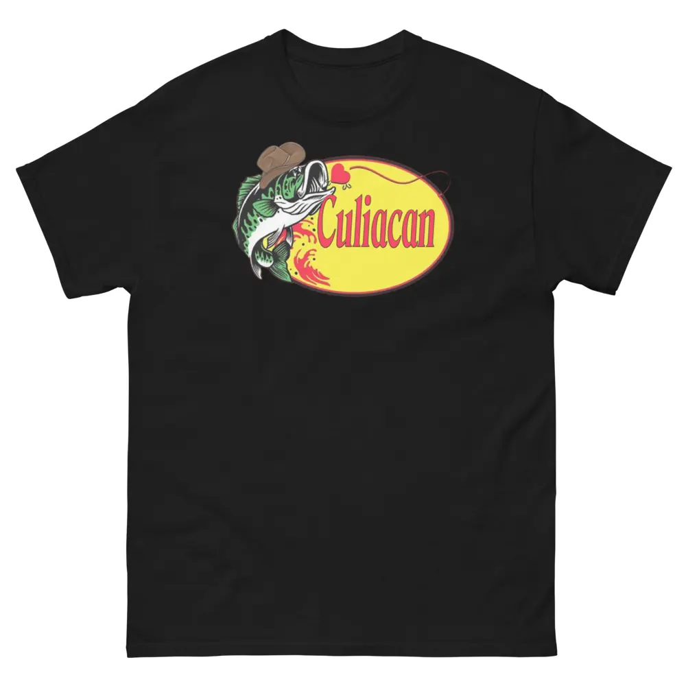 Culiacan Graphic Tee for Men, Classic Streetwear Style in 100% Cotton with Double Seams for a Structured Look, Menswear, On-Demand Make, Yarn, Polyester, Short Sleeve, T-Shirt, Hem, Tshirt, Fabric, Casual, Sleeves, Classic Cut, Top
