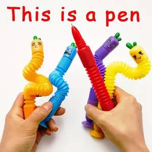 Carrot Pen, Vegetable Retractable Pen, Cartoon Pen, Fine Tip, with Suction Base, Smooth Writing, Durable, Easy to Carry, Perfect Gift, Smooth Writing Pens