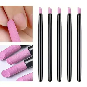 5-Piece Nail Art Kit, Quartz File, Dead Skin Remover, 45-Degree Nail Scraper, Fine Surface Buffer, Essential Manicure Tools