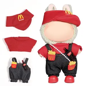 AICase for Lububu Clothes/for Lububu Outfits,Clothes Set for Lububu 17cm Doll,3 Piece Set Hat Clothing for la-bubu, Boys and Girls Stylish Adorable Dolls Clothes Accessories (No Doll)