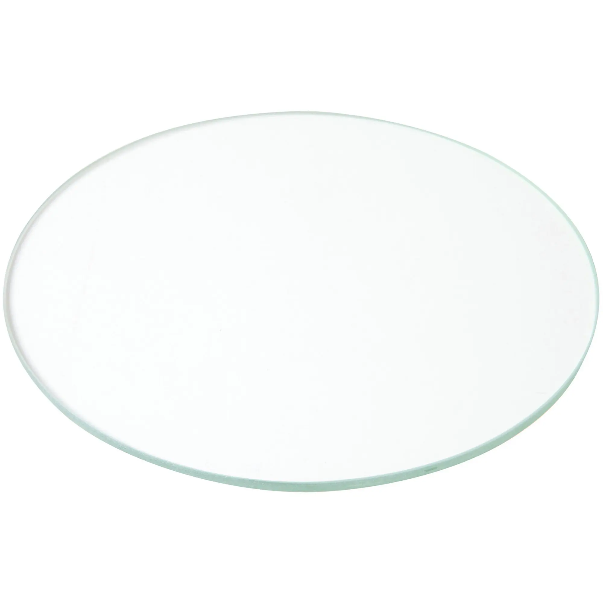 Plymor 5" Round, 3mm Thick Non-Beveled Clear Glass Circle