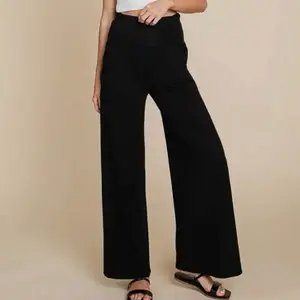 Paige Palazzo Pants: Black