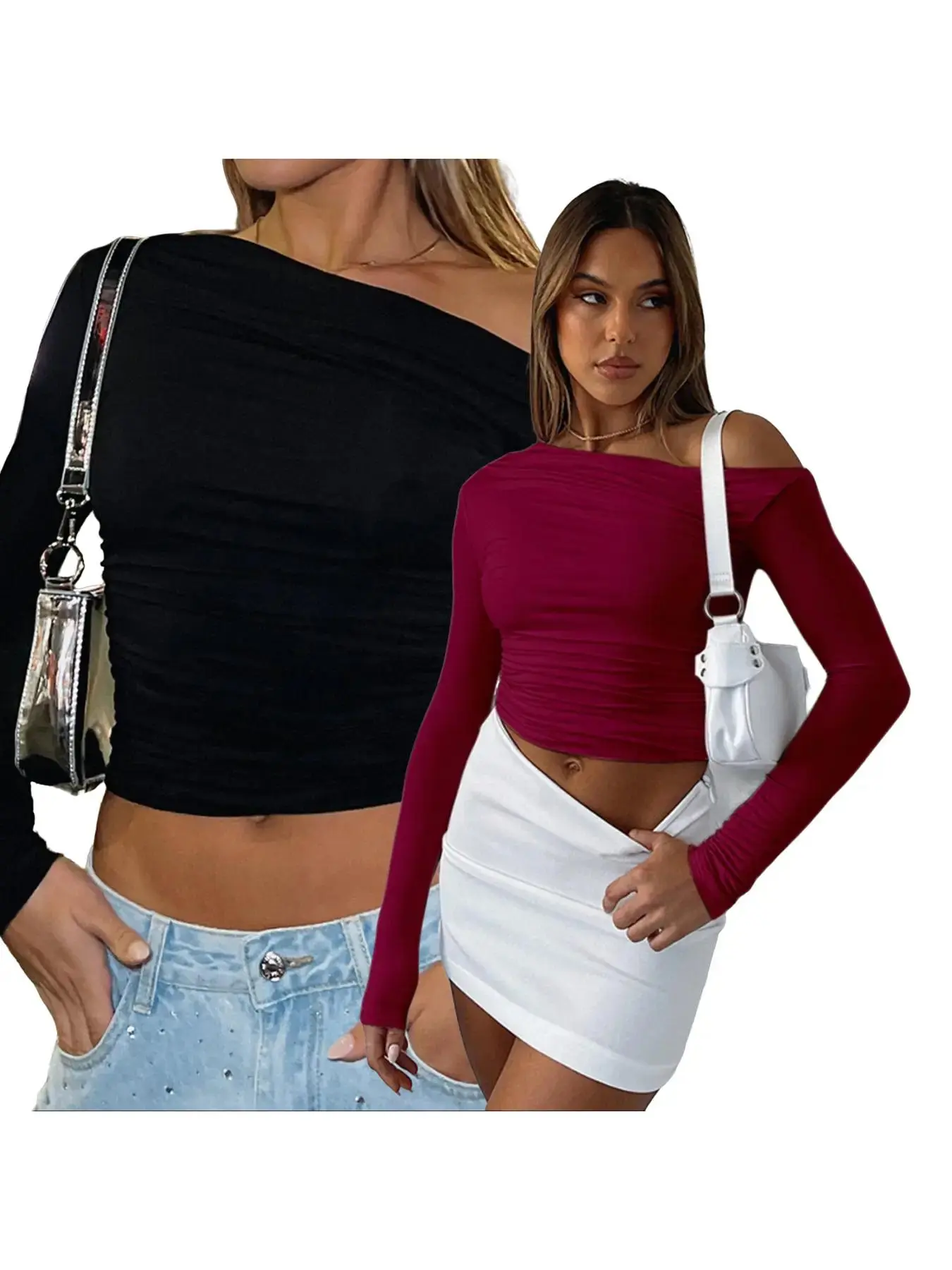 Black*1 pc+Burgundy*1 pc