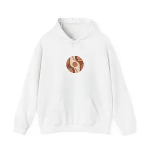 Terracotta Abstract Arch hoodie | Hooded Sweatshirt, clay tone art, warm neutral shapes