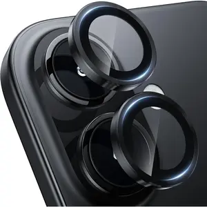 Entronix iPhone 16/16 Plus Camera Lens Protector - Metallic, Cover Installation Protection Dustproof