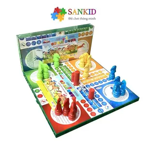 High-End Strategy Board Game Collection – Chess Board, Chinese Chess & Ludo Toy Set for Kids & Adults