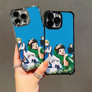 Hunter x Hunter Anime Phone Case Summer Design Featuring Gon Killua Kurapika Leorio for Anime Fans Hunters Enthusiasts Compatible with iPhone 11/12/13/14/15/16 (Pro Max/Plus)