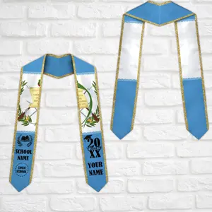 Personalized 2026 Guatemalan American Flag Graduation Sash, Guatemala Graduation Stole