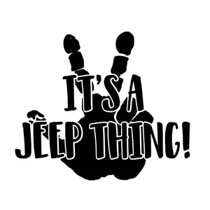 It’s a Jeep Thing Decal - Permanent Vinyl, Customizable Size & Color, Easy Application, Suitable for Various Surfaces