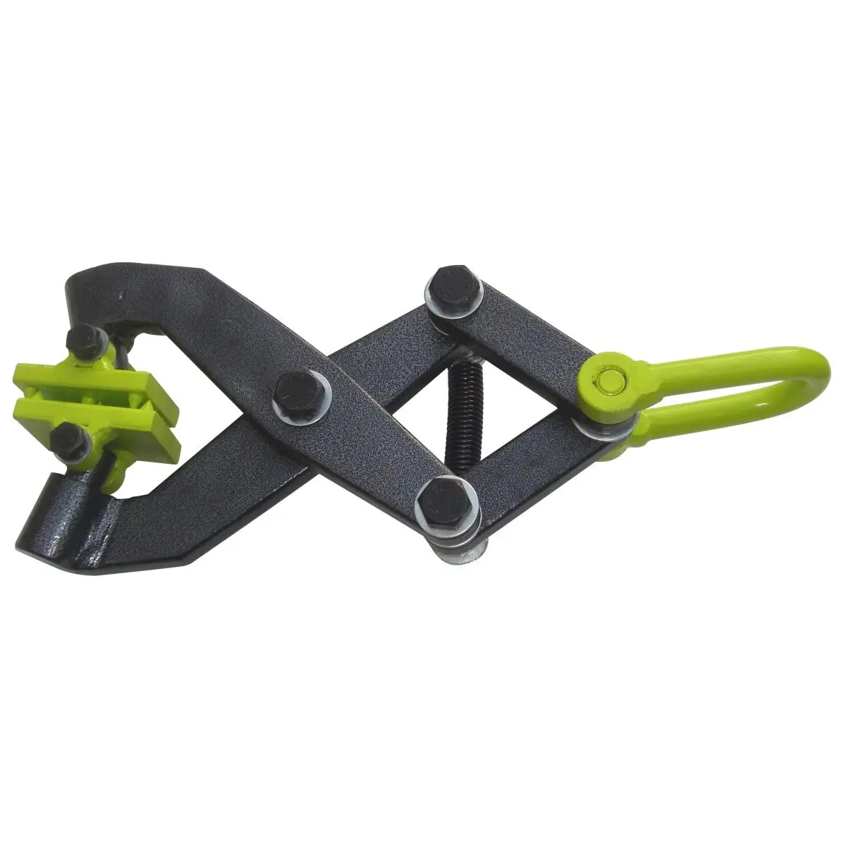 212 MAIN 3000 lbs Powder-Coated Steel Pallet Puller with Spring-Load Mechanism, Clevis Hook, Powder Coating, Secure Clamping for 1-Person Use, One Person