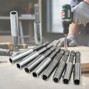 Magnetic Quick-Change Screwdriver Set with Replaceable Screwdriver Bits, 1/4" Hex Adapter, Precision Drill Bits, Non-Slip Magnetic Sockets, Portable Tool Accessories for Automotive Repair, Home Maintenance, DIY Polishing & Grinding