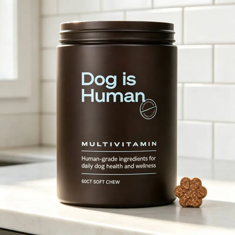 Chicken Flavor Pet Nutrition Chews Soft Multivitamin Bites for Daily Dog Wellness 60CT