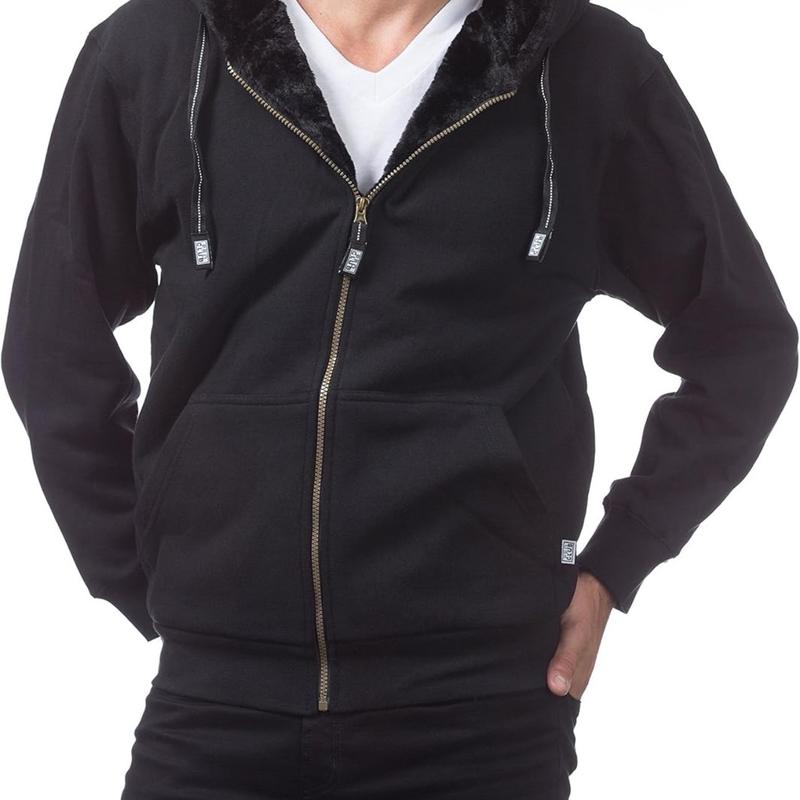 Pro Club Men's Heavyweight Pile Full Zip Hoodie - 60% Cotton 40% Polyester, Soft Durable 13oz Fleece, Relaxed Fit, Perfect for Winter