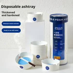 Creative Disposable Paper Ashtray, Portable Thickened And Hardened Ashtray, Anti-smog Fly Ash, With Ash Absorbing Paste, Suitable For Offices, Living Rooms, Bedrooms, Etc.