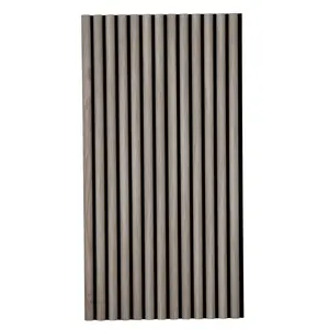 White Oak Half-Round Wood Column Acoustic Sound Panel for Walls