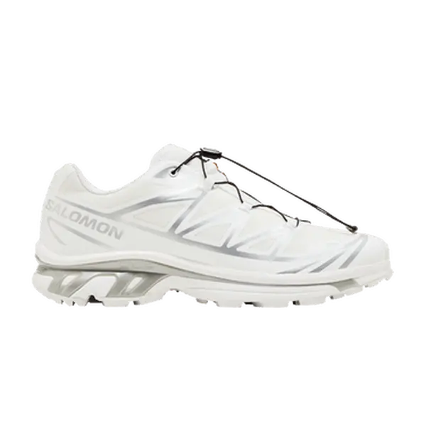 Salomons XT-6 GORE-TEX Sports Sneakers, White Silver Outdoor Sports Footwear, Running, Hiking, Water Resistant, Runs Small, Narrow Fit, Cushioned Sole