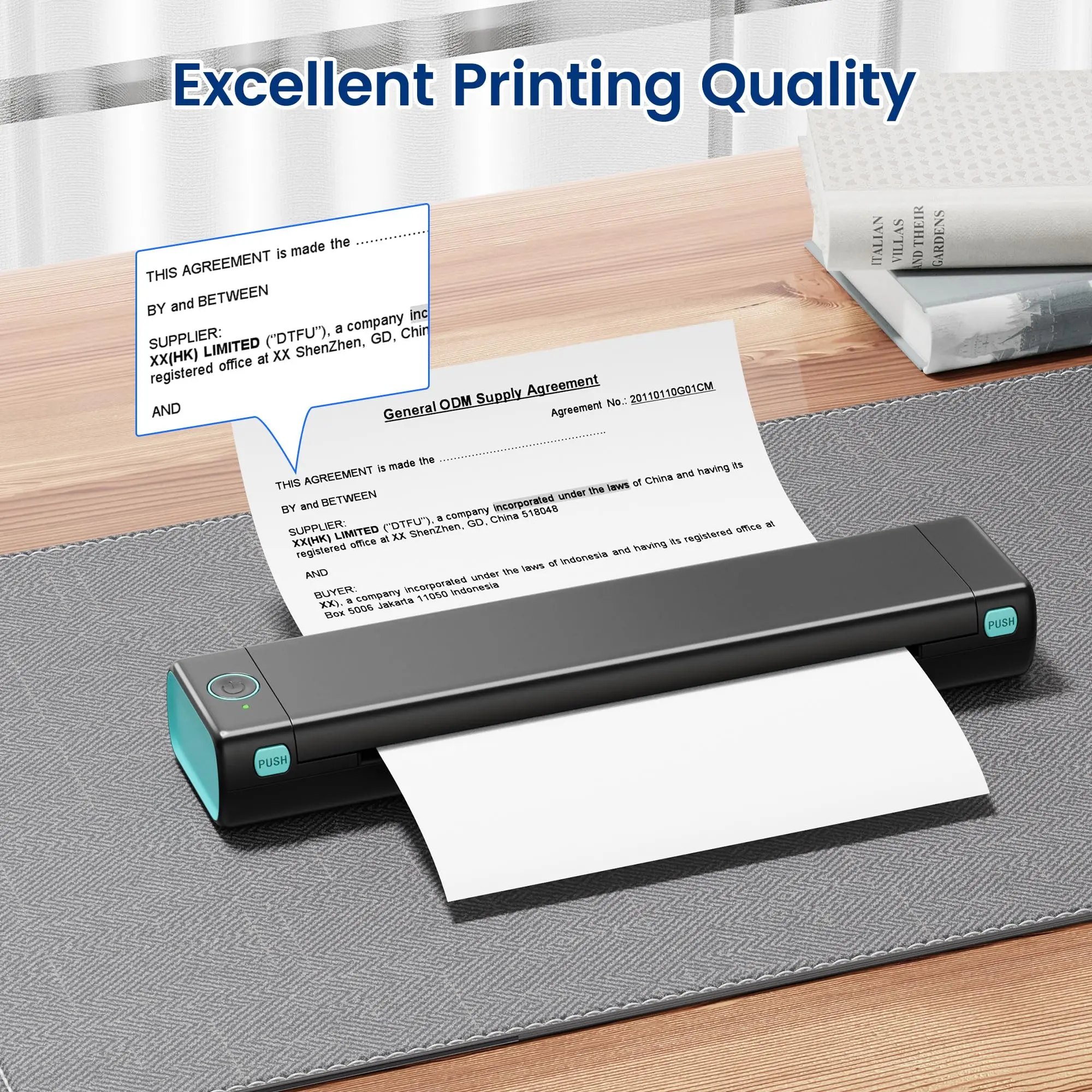 A4 Thermal Printer Paper 210mm x 297mm Fan-Fold Multipurpose 100 Sheets for Portable Thermal Printer Office Stationery thermal paper Recycling Material High Definition Printing Compact Size