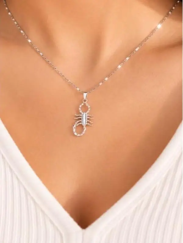 Dije de alacran plata 925/ 925 sterling silver scorpion pendent