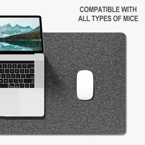 Felt Desk Mat | Computer Mat for Desk(31x15Inches) | Large Felt Mouse Pad and Keyboard Mat | Desk Protector for Office | Dark Gray,Desk Mat for Desktop, Keyboard, Laptop, Computer, Office, Work from Home, Gaming,pad comfort,pad comfort