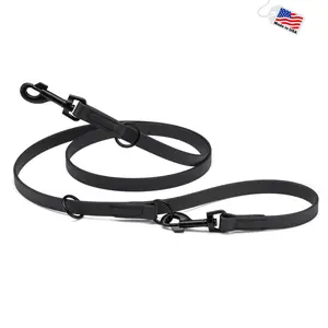 Multipurpose  Biothane Dog Leash W3/4" x L7'  for over 7 Different Activities, Adjustable Hands-Free Dog Leash