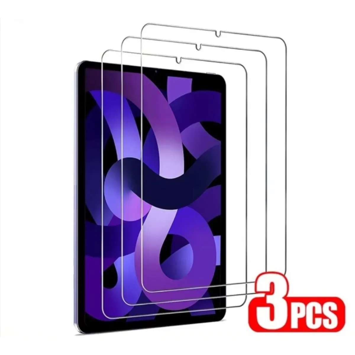 3 Pack HD Tempered Glass Screen Protector - Protective High-Def Accessory for iPad, Compatible with 10th Gen 10.9-in, 11th Gen, A16, Air, 11-in Pro, 2025/2026 Models, 2026 11-in/13-in Air Series Tablet Accessories