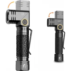 L71 Rechargeable 1800 Lumens Flashlight with L74mini EDC Flashlight